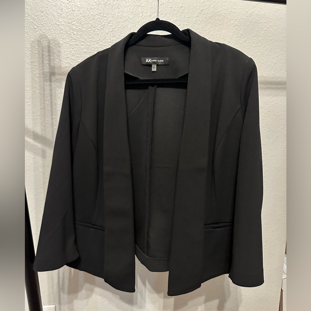 1X - Anne Klein plus size crop blazer